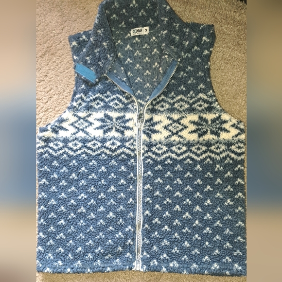 Coolwear Jackets & Blazers - Coolwear medium women's vest blue and white